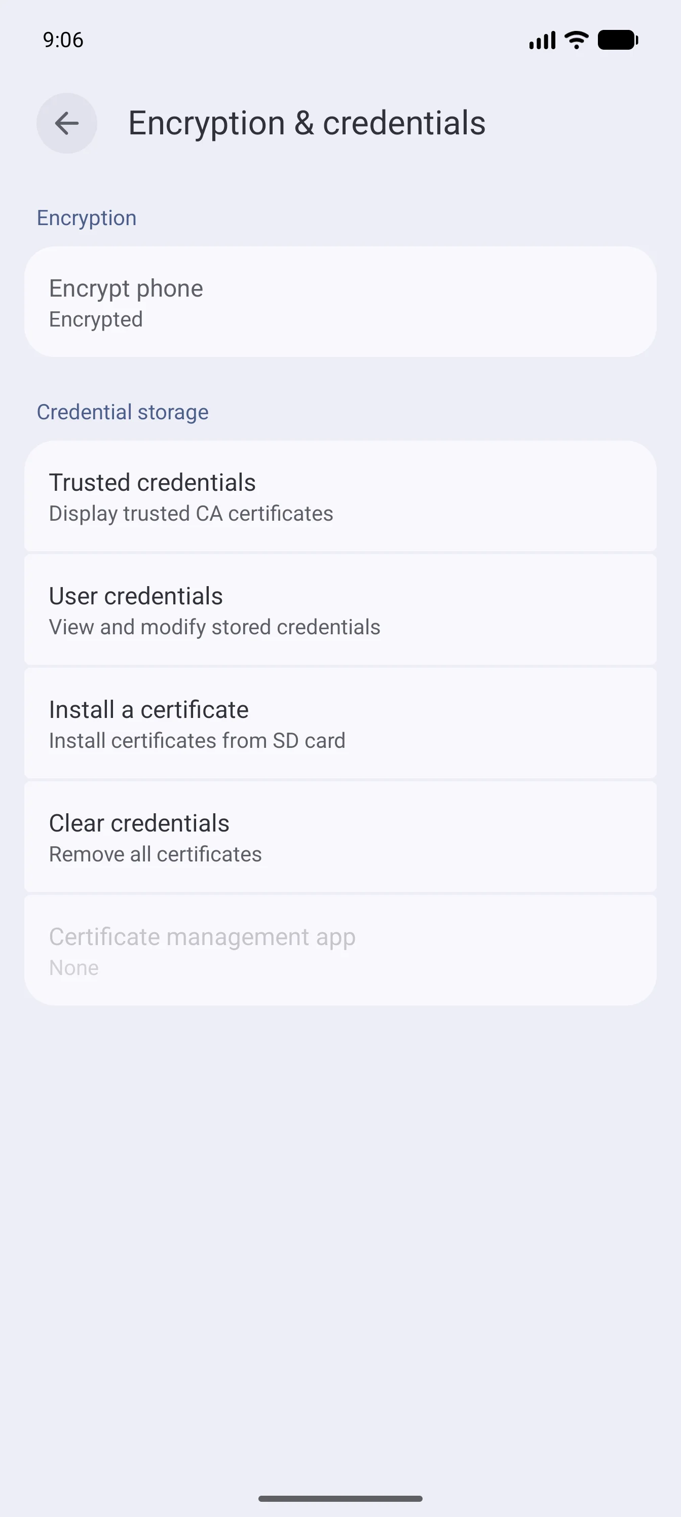 Install a certificate